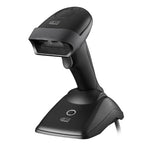 Adesso NuScan 2500CR - Wireless Spill Resistant Antimicrobial CCD Barcode Scanner with Charging Cradle