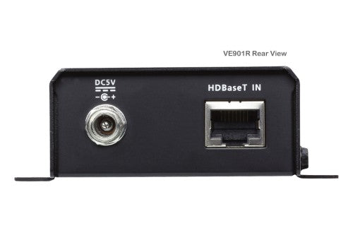 ATEN VE901 AV extender AV transmitter & receiver Black