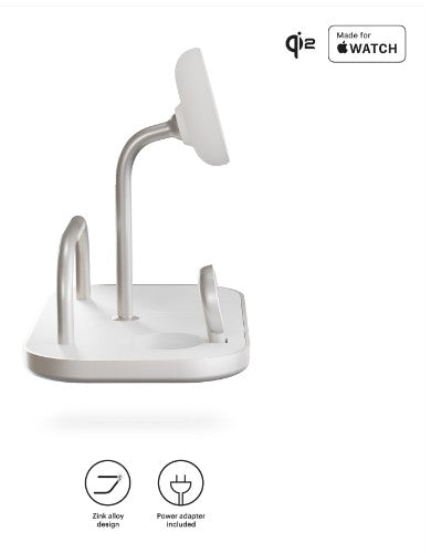 OtterBox Zens 4-in-1 Wireless Charger, White