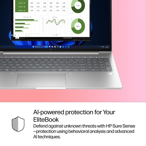 HP EliteBook 6 G1i 16 inch Notebook AI PC Wolf Pro Security Edition Intel Core Ultra 5 235U Laptop 40.6 cm (16") Touchscreen WUXGA 16 GB DDR5-SDRAM 512 GB SSD Wi-Fi 7 (802.11be) Windows 11 Pro Silver