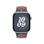 Apple MC2F4ZM/A smart wearable accessory Band Blue, Orange Fluoroelastomer