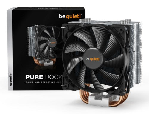 be quiet! Pure Rock 2 CPU Cooler, Single 120mm PWM Fan, For Intel Socket:1700/ 1200 / 2066 / 1150 / 1151 / 1155 / 2011(-3) square ILM; For AMD Socket: AM4 / AM3(+) 150W TDP, 155mm Height
