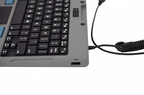 Gamber-Johnson 7160-1449-04 mobile device keyboard Black, Grey USB QWERTY Spanish