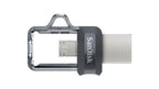 SanDisk Ultra Dual m3.0 USB flash drive 256 GB USB Type-A / Micro-USB 3.2 Gen 1 (3.1 Gen 1) Black, Silver, Transparent