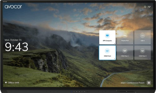 Avocor AVG-6560 G-Series - 65" 4K InGlass™ LED Interactive Display