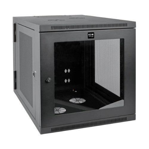 Tripp Lite SRW12US33G SmartRack 12U Server-Depth Wall-Mount Small Rack Enclosure, Clear Acrylic Window, Hinged Back