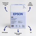 Epson A4 Everyday Paper 75gsm, 500 sheets