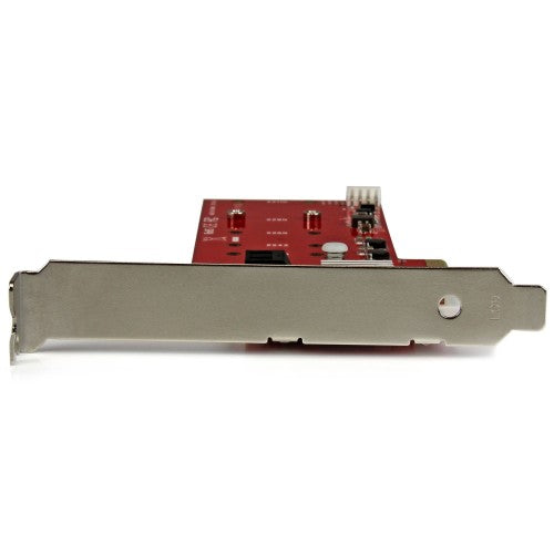 StarTech.com 2x M.2 NGFF SSD RAID Controller Card plus 2x SATA III Ports - PCIe