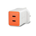 Targus HyperJuice Flex 45W GaN Laptop, Smartphone, Headset, Portable gaming console White, Orange AC Indoor