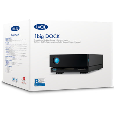 LaCie 1big Dock external hard drive 24 TB Black
