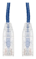 AddOn Networks 3m Blue CAT 6A Slim PVC Ethernet Cable Snagless Clear-Claw RJ-45 M/M