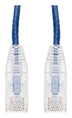 AddOn Networks 3m Blue CAT 6A Slim PVC Ethernet Cable Snagless Clear-Claw RJ-45 M/M