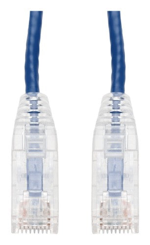 AddOn Networks 3m Blue CAT 6A Slim PVC Ethernet Cable Snagless Clear-Claw RJ-45 M/M
