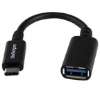 StarTech.com 6in (15cm) USB-C to USB-A Adapter, USB 5Gbps, 3A, USB-C Male to USB-A Female Converter, USB-IF Certified - Thunderbolt Compatible