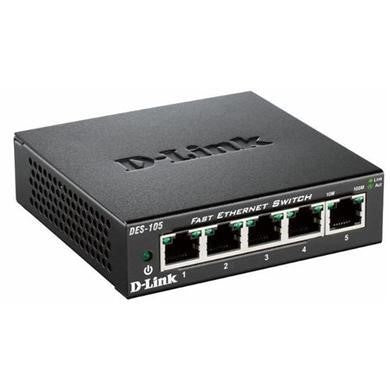 D-Link 5-Port Fast Ethernet Unmanaged Desktop Switch