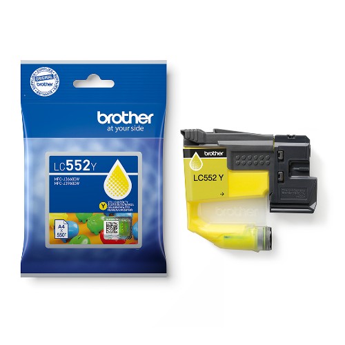Brother LC-552Y Ink cartridge yellow, 550 pages for Brother MFC-J 3660