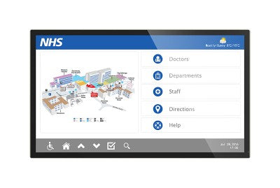 Allsee Technologies AO32H Signage Display Interactive flat panel 81.3 cm (32") LCD Wi-Fi 450 cd/m² Black Touchscreen Built-in processor Android 7.1