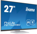 iiyama ProLite 27” Optical Bonded PCAP 10pt touchscreen monitor with IPS panel technology, edge-to-edge glass design and anti-fingerprint coating