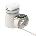 Belkin WIZ027MYH37 mobile device charger Watch, Headset, Smartphone White USB Wireless charging Fast charging Indoor