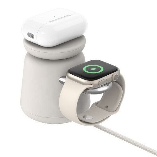 Belkin WIZ027MYH37 mobile device charger Watch, Headset, Smartphone White USB Wireless charging Fast charging Indoor