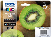 Epson C13T02E74010/202 Ink cartridge multi pack Bk,PBk,C,M,Y 6,9ml + 4x4,1ml Pack=5 for Epson XP 6000