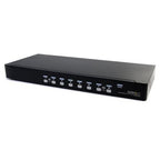 StarTech.com 8 Port Rackmount USB VGA KVM Switch w/ Audio (Audio Cables Included) - TAA