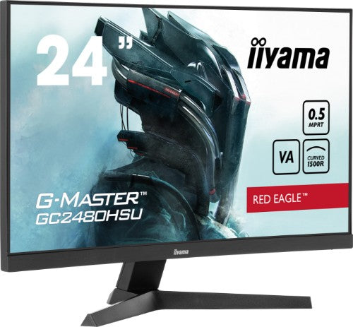 iiyama G-MASTER Immerse yourself in the game with the curved GC2480HSU Red Eagle with 180Hz refresh rate