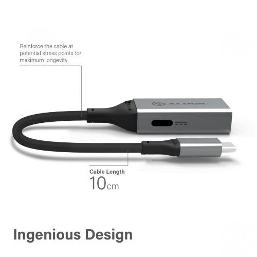 ALOGIC ULC35APW-SGR audio cable 0.1 m 3.5mm USB Grey