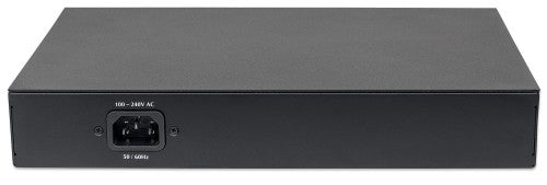 Intellinet 8-Port Fast Ethernet PoE+ Switch, 4 x PoE IEEE 802.3at/af Power-over-Ethernet (PoE+/PoE) ports, 4 x Standard RJ45 Ports, Endspan, Desktop, 19" Rackmount (UK power cord)