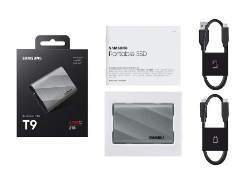 Samsung T9 2 TB USB Type-C USB 3.2 Gen 2x2 Grey