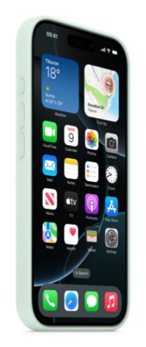 Apple MDG04ZM/A mobile phone case 16 cm (6.3") Cover Aquamarine