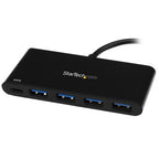 StarTech.com 4 Port USB C Hub with 4 USB Type-A Ports (USB 3.0 SuperSpeed 5Gbps) - 60W Power Delivery Passthrough Charging - USB 3.2 Gen 1 Laptop Hub Adapter - MacBook, Dell