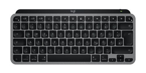 Logitech MX Keys Mini For Mac keyboard Home/Office Bluetooth QWERTZ German Black, Grey