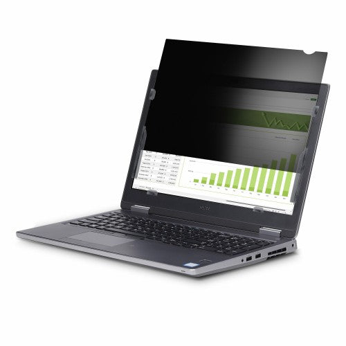 StarTech.com 15.6-inch 16:9 Flip-Up Privacy Screen with Touch, Anti-Glare Blue Light Filter, Laptop Monitor Screen Protector, +/- 30 Deg. View Angle