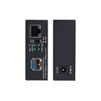 StarTech.com Single-Mode (SM) LC Fiber Media Converter for 10/100/1000 Networks, Standalone Gigabit Ethernet to Fiber Converter, 40km - TAA
