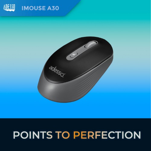 Adesso iMouse A30B mouse Universal Ambidextrous RF Wireless Optical 1200 DPI