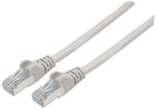 Intellinet Network Patch Cable, Cat6A, 30m, Grey, Copper, S/FTP, LSOH / LSZH, PVC, RJ45, Gold Plated Contacts, Snagless, Booted, Lifetime Warranty