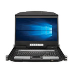 Eaton B021-SWHD-K 1U Rack-Mount Short-Depth HDMI KVM Console KVM Switch with 18.5 in. LCD