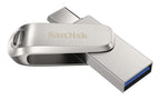 SanDisk Ultra Dual Drive Luxe USB flash drive 2 TB USB Type-A / USB Type-C 3.2 Gen 1 (3.1 Gen 1) Silver