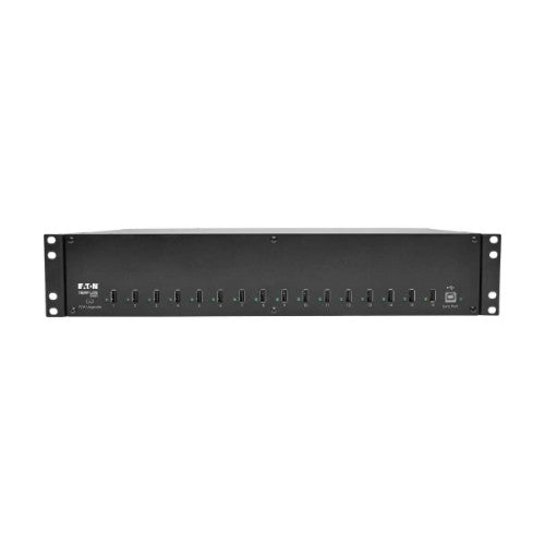 Tripp Lite U280-016-RMINT 16-Port USB Charging Station with Syncing, 230V, 5V 40A (200W) USB Charger Output, 2U Rack-Mount