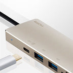 ATEN UH3239 laptop dock/port replicator Wired USB 3.2 Gen 1 (3.1 Gen 1) Type-C Aluminium