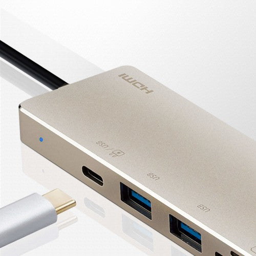 ATEN UH3239 laptop dock/port replicator Wired USB 3.2 Gen 1 (3.1 Gen 1) Type-C Aluminium