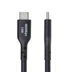StarTech.com 4m (13ft) USB-A to USB-C Charging Cable, Charge & Sync, 3A, USB 2.0, TPE Jacket - Black USB Charging Cord