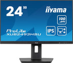 iiyama 24” IPS technology panel with USB hub and 100Hz refresh rate and 150mm height adjustable stand