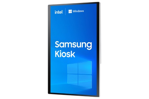 Samsung KM24C-3 Kiosk design 61 cm (24") LED 250 cd/m² Full HD White Touchscreen Built-in processor Windows 10 IoT Enterprise 16/7