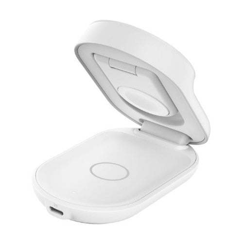 Belkin WIZ037MYWH mobile device charger Headphones, Smartphone White USB Wireless charging Fast charging Indoor