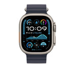 Apple 49mm Navy Ocean Band Extension - Natural Titanium Finish