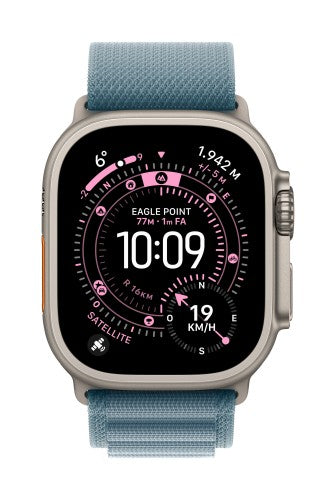Apple MG9M4ZM/A smart wearable accessory Band Blue Titanium, Polyester, Spandex