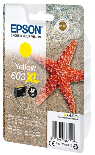 Epson C13T03A44010/603XL Ink cartridge yellow high-capacity, 350 pages 4ml for Epson XP 2100