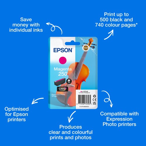 Epson C13T16N34010/250 Ink cartridge magenta, 360 pages 4,8ml for Epson Expression Photo XP-980